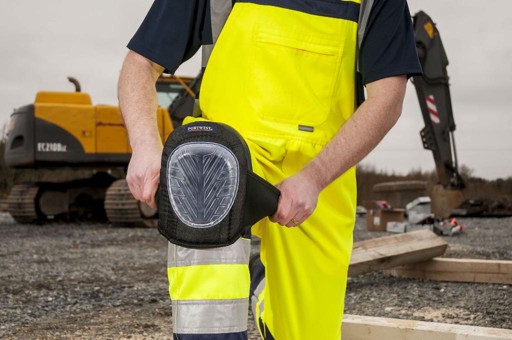 safety kneepad and high vis apron